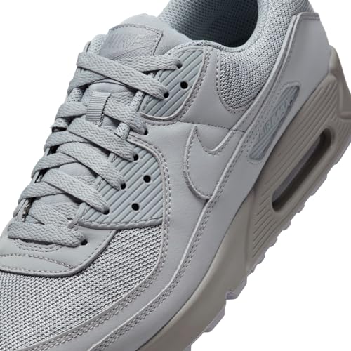 Nike Air Max 90, Men's Running Shoes, Wolf Grey Wolf Grey Wolf Grey Black, 11 US