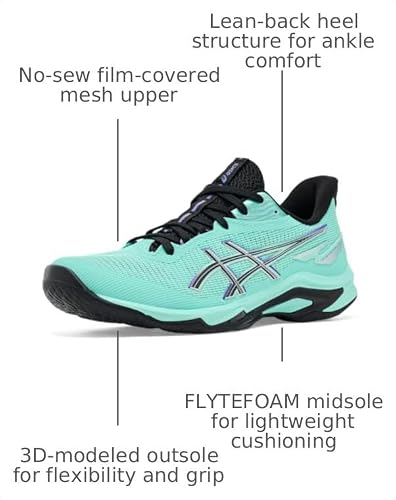 ASICS Women's Netburner Ballistic FF 4 Illuminate Mint/Black 11 Medium