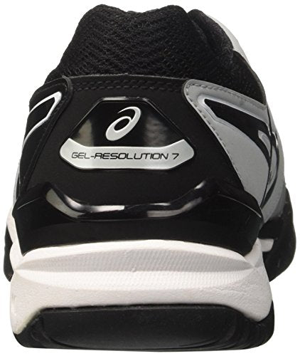 ASICS Gel-Resolution 7 Mens Tennis Shoes E701Y Sneakers Shoes (UK 6 US 7 EU 40, mid Grey Black White 9690)