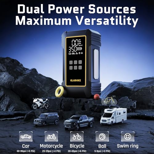 OlarHike 12000mAh Heavy Duty Tire Inflator Portable Air Compressor