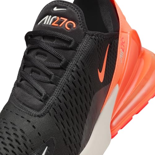 Nike Air Max 270 Men's Shoes (AH8050-030, Black/Bright Crimson/Phantom/Total Orange) Size 7.5