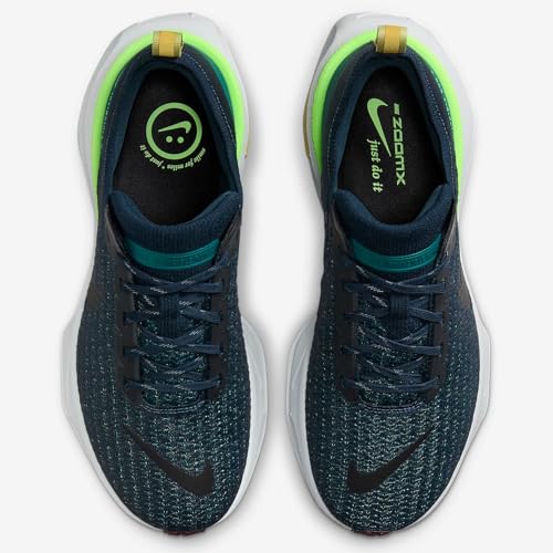 Nike Invincible 3 Men's Road Running Shoes (DR2615-402, Armory Navy/Geode Teal/Buff Gold/Black) Size 15