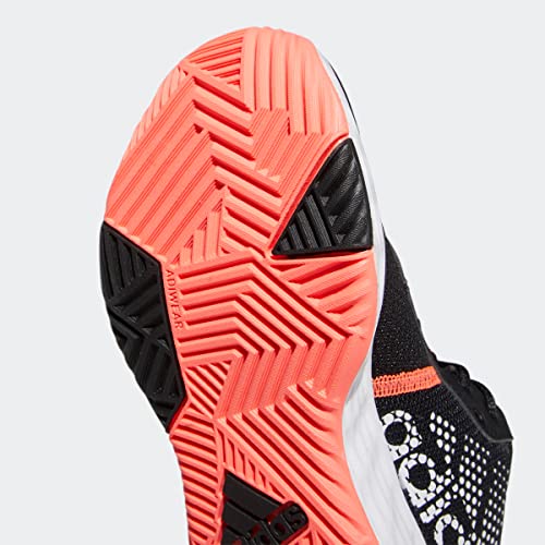 Adidas Big Kid Ownthegame 2.0 Shoes Core Black/White/Turbo 6.5
