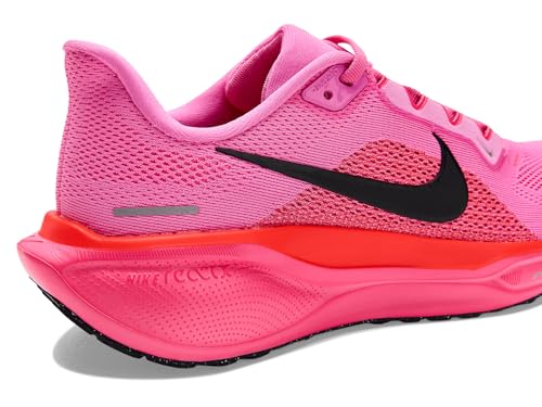 Nike Women's Pegasus 41 Playful Pink/Off Noir/Hyper Pink/Bright Crimson/Metallic Silver 8 Medium