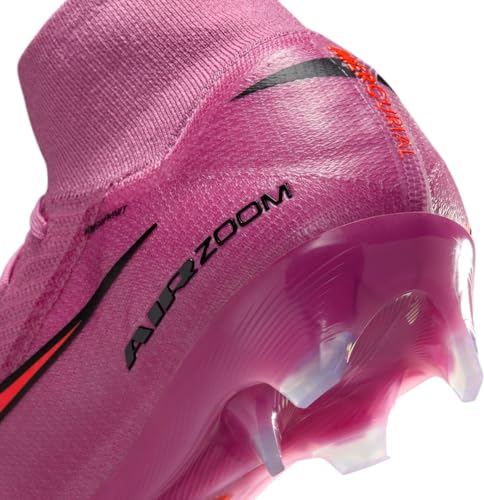 Nike Mercurial Superfly 10 Elite Firm-Ground High-Top Soccer Cleats (Magic Flamingo/Total Crimson/Black) Size 13