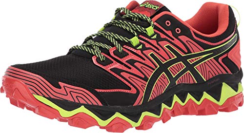 ASICS Men's Gel-Fujitrabuco 7 Running Shoes, 7.5, RED Snapper/Black