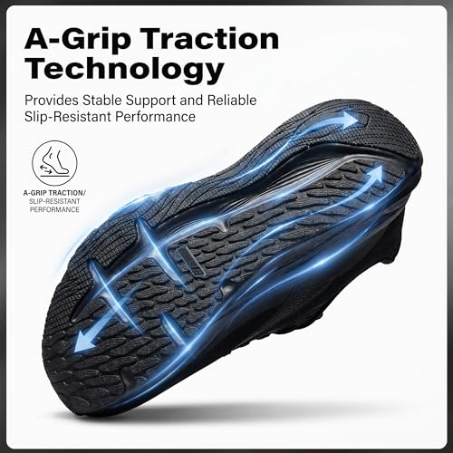 ANTA Men’s PG7 Running Shoes Cushioning Comfortable Breathable Athletic Workout Gym Cross Trainer Sports Sneakers, Black, 10