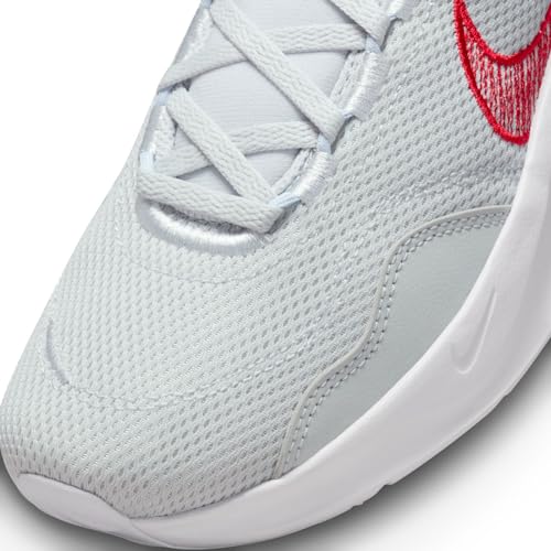 Nike Legend Essential 3 Next Nature Men's Workout Shoes (DM1120-010, Pure Platinum/White/Black/University Red) Size 12