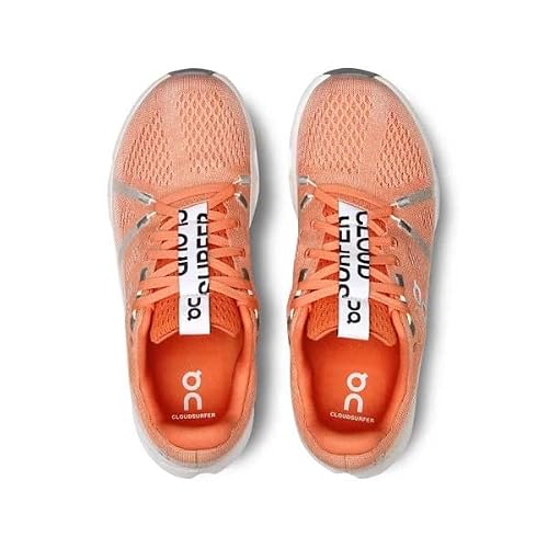 On Running Women's Cloudsurfer Running Shoes Sneakers (Flame - White, US Footwear Size System, Adult, Women, Numeric, Medium, 9.5)