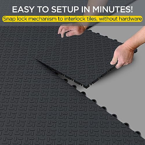 Garage Floor Tiles Interlocking Garage Flooring for Car Modular PlasticTile