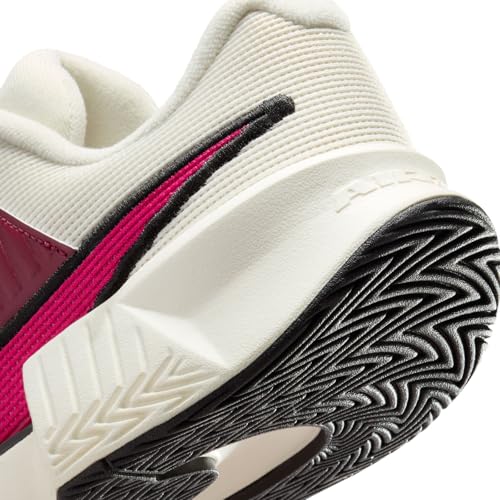 Nike GP Challenge Pro Women's Hard Court Tennis Shoes (Pale Ivory/Sail/Team Red/Rush Pink) Size 8