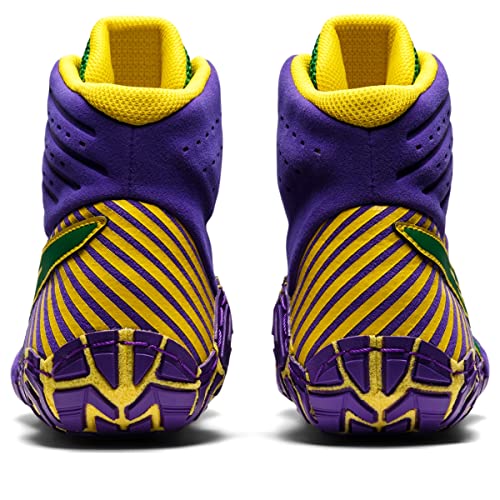 ASICS Men's AGGRESSOR 4 Wrestling Shoe, 10, ROYAL AZEL/GREEN