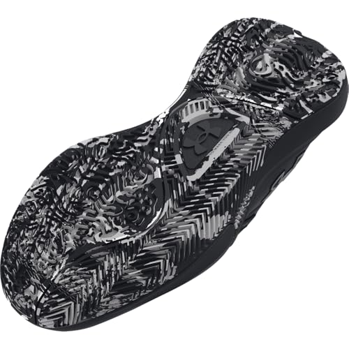 Under Armour Unisex Grade School Lockdown 7, (004) Black/Black/Metallic Silver, 7, US