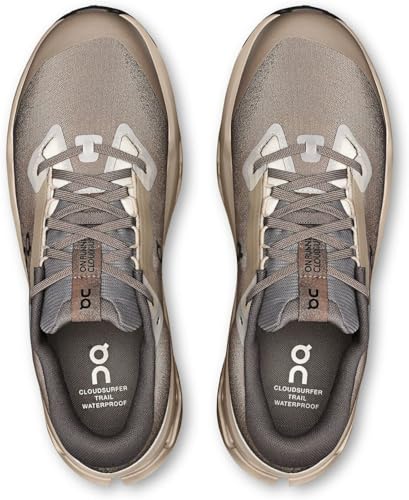 On Mens Cloudsurfer Trail 2 Waterproof Cinder/Desert 10.5 M