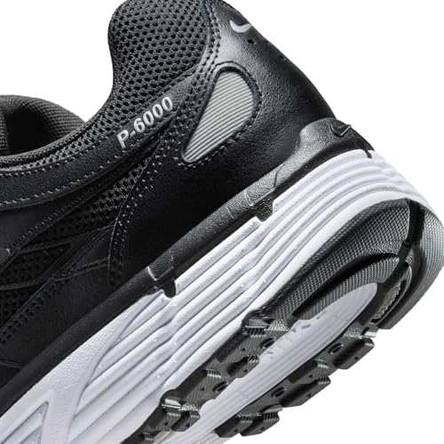 Nike P-6000 Men's Shoes (CD6404-026, Black/White/Metallic Silver/Black) Size 9.5