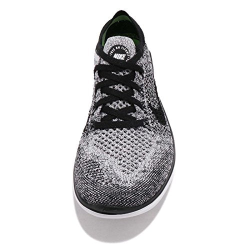 Nike Women's Free RN Flyknit 2018 White Black 942839-101 (5 B US)