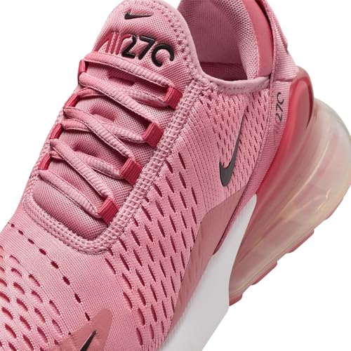 Nike Air Max 270 Women's Shoes (AH6789-607, Elemental Pink/Desert Berry/White/Black) Size 6