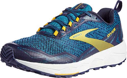 Brooks Mens Divide Running Shoe - Lagoon/Navy/Golden Rod - D - 12