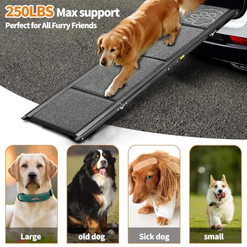 Dog Ramp for Large Dogs, 71'' Extra Long for High SUV Car & Truck
