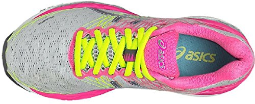 ASICS Gel-Nimbus 18 Womens Running Trainers T650N Sneakers Shoes (UK 3 US 5 EU 35.5, Silver Titanium hot Pink 9397)