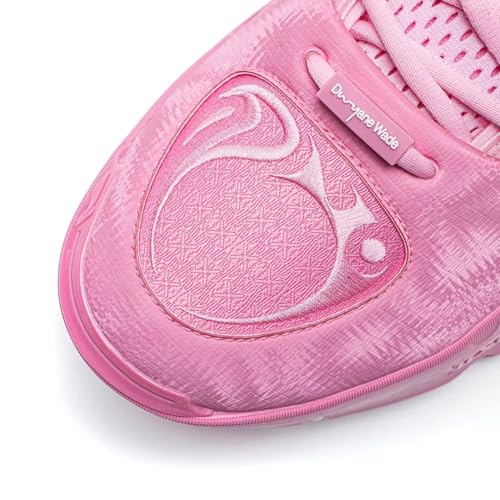 LI-NING Way of Wade 12 Men's Basketball Shoes Anti-Slip Professional Shock Absorption Sports Sneakers Bubble Pink/Power Pink US 12