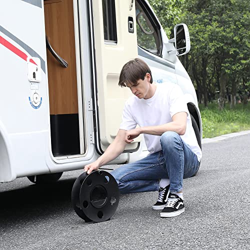 GarfatolRv Cord Storage Reel Easy to Use with Center Rotating Handle 100 Feet (Black)