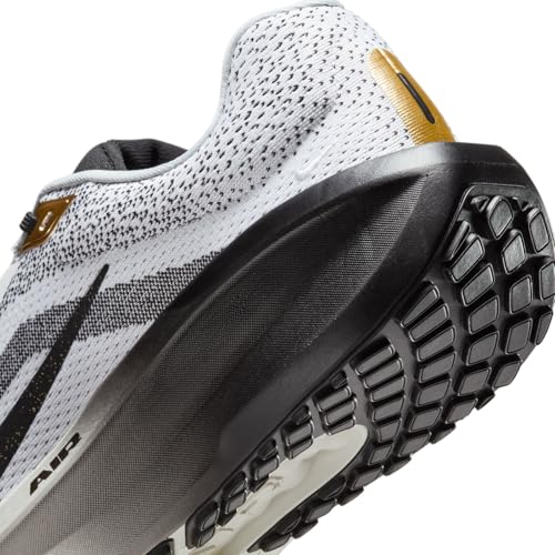 Nike Winflo 11 SE Men's Road Running Shoes (HQ7975-100, White/Metallic Gold/Light Smoke Grey/Black) Size 10.5