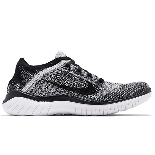 Nike Women's Free RN Flyknit 2018 White Black 942839-101 (5 B US)