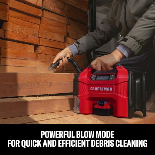 CRAFTSMAN 3-in-1 Tire Inflator Portable Air Compressor 160 PSI with Battery