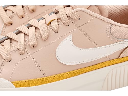 Nike Women's Court Legacy Lift Shoes, Shimmer/Chalk-Pale Ivory-Pollen, 8