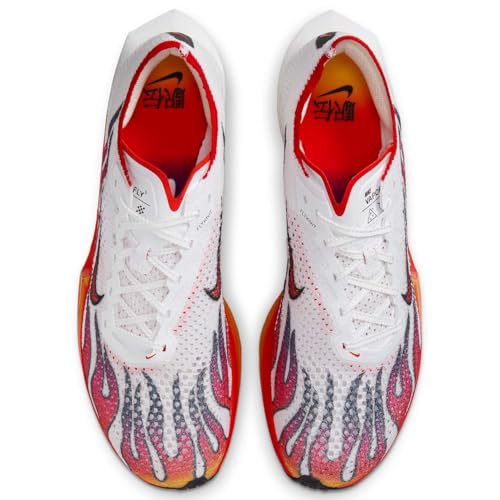 Nike Vaporfly 3 Men's Road Racing Shoes (HQ3504-100, White/Black/University Red/Habanero Red) Size 11