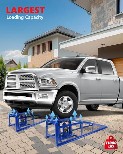 Garvee Hydraulic Car Ramps 2 Pack 5T 11000lbs, 9.3-14" Low Profile