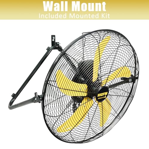 HiCFM 2 Pcs 20-inch 5300 CFM High Velocity Metal Floor Fan