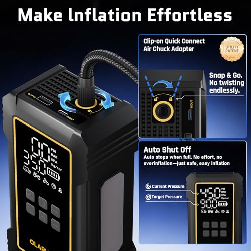 OlarHike 12000mAh Heavy Duty Tire Inflator Portable Air Compressor