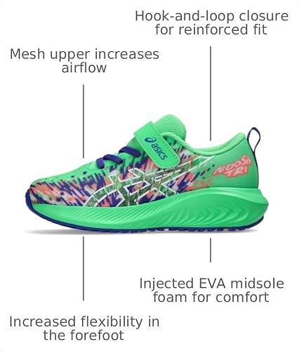 ASICS Kid's PRE Noosa TRI 16 Pre-School Running Shoes, 1.5, Vital Green/White