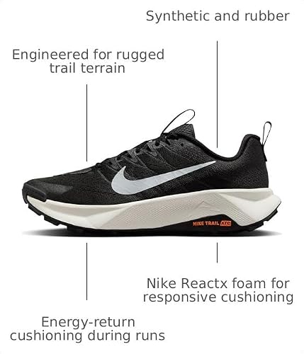 Nike Wildhorse 10 Men's Trail Running Shoes (FV2338-001, Black/Anthracite/Platinum Tint/Wolf Grey) Size 9