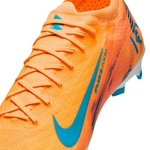 Nike Mercurial Vapor 16 Pro Kylian Mbappe Firm-Ground Low-Top Soccer Cleats (Melon Tint/Igloo/Neo Turquoise) Size 9