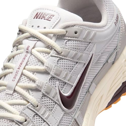Nike P-6000 Shoes (College Grey/Vast Grey/Coconut Milk/Burgundy Crush) Size 8.5