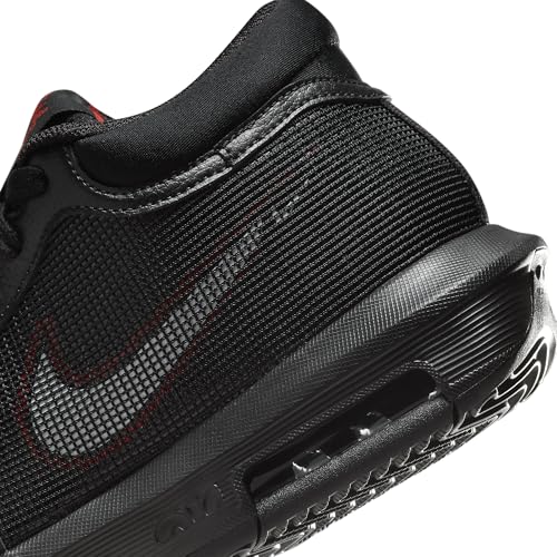 Nike Men's Lebron Witness VIII Basketball Shoes, Black Red 005, 10.5 US