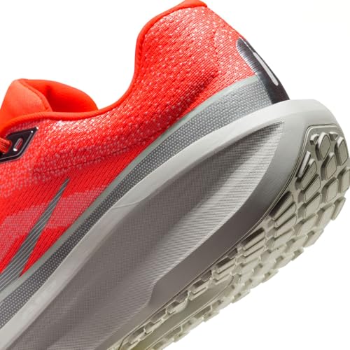 Nike Winflo 11 Premium Men's Road Running Shoes (HQ2940-800, Hyper Crimson/Safety Orange/Metallic Silver) Size 9