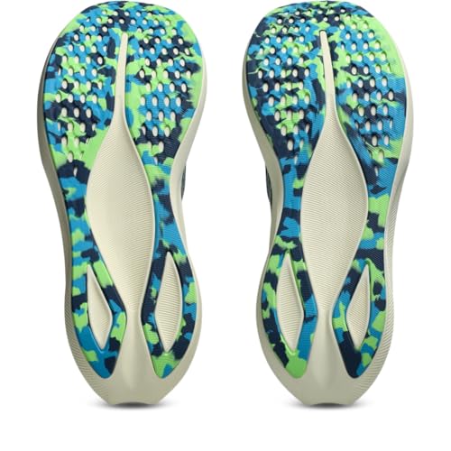 ASICS Men's Noosa TRI 16 Running Shoes, 9.5, Midnight Blue/Lime Burst