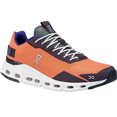 On Mens Cloudnova Form Textile Synthetic Terracotta Forest Trainers 10 US