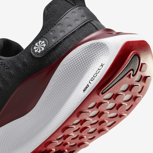 Nike InfinityRN 4 Men's Road Running Shoes (DR2665-007, Black/Team Red/White/Fire Red) Size 12.5