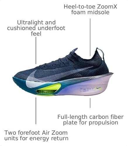 Nike Alphafly 3 Men's Road Racing Shoes (Obsidian/Doll/Persian Violet/White) Size 8.5