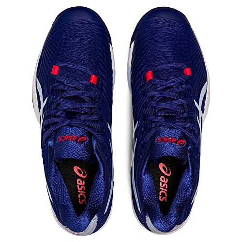 ASICS Donna Solution Speed FF 2 AC Tennis Shoes All Surface Shoe Dark Blue - Light Blue, blue, 6