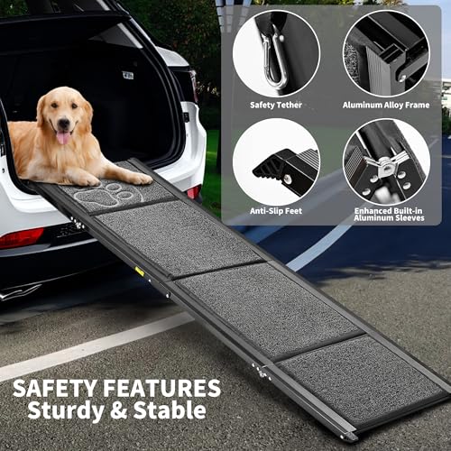 Dog Ramp for Large Dogs, 71'' Extra Long for High SUV Car & Truck