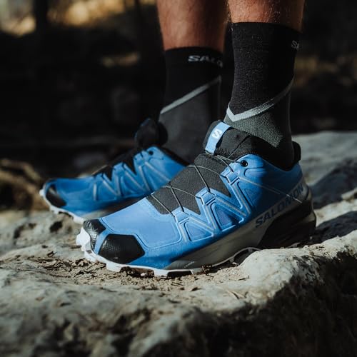 Salomon Men’s Speedcross Trail Running Shoes - Lapis Blue/Black/White - 10