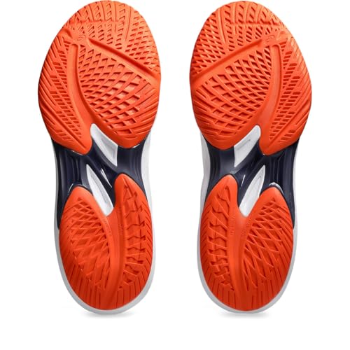 ASICS Men's SKY ELITE FF 3 Volleyball Shoe, 103 (white/nova orange), 26.5 cm 2E