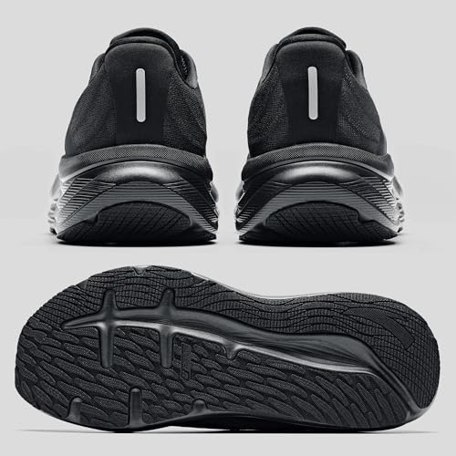 ANTA Women’s PG7 Running Shoes Cushioning Comfortable Breathable Athletic Workout Gym Cross Trainer Sports Sneakers, Black, 8.5