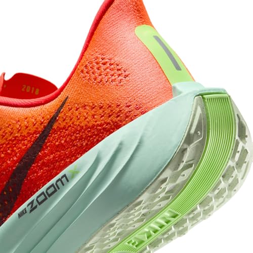 Nike Pegasus Plus Women's Road Running Shoes (FQ7261-600, Bright Crimson/Lime Blast/Mint Foam/Cave Purple) Size 8